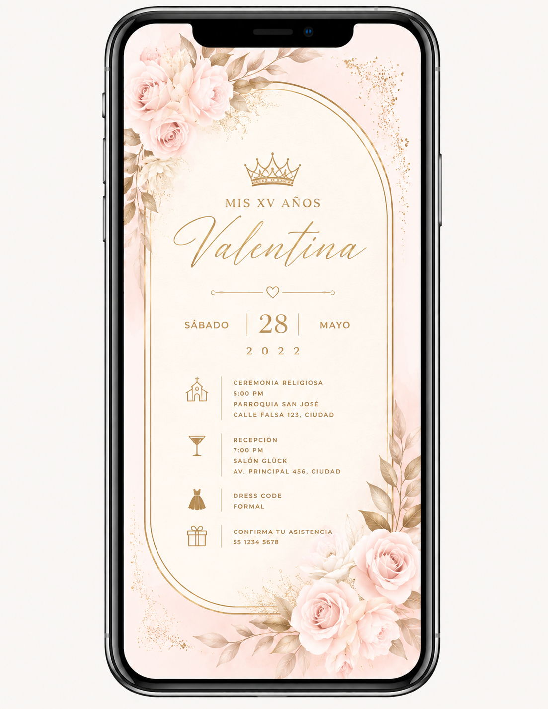 invitación personalizada en png o jpg tamaño carta